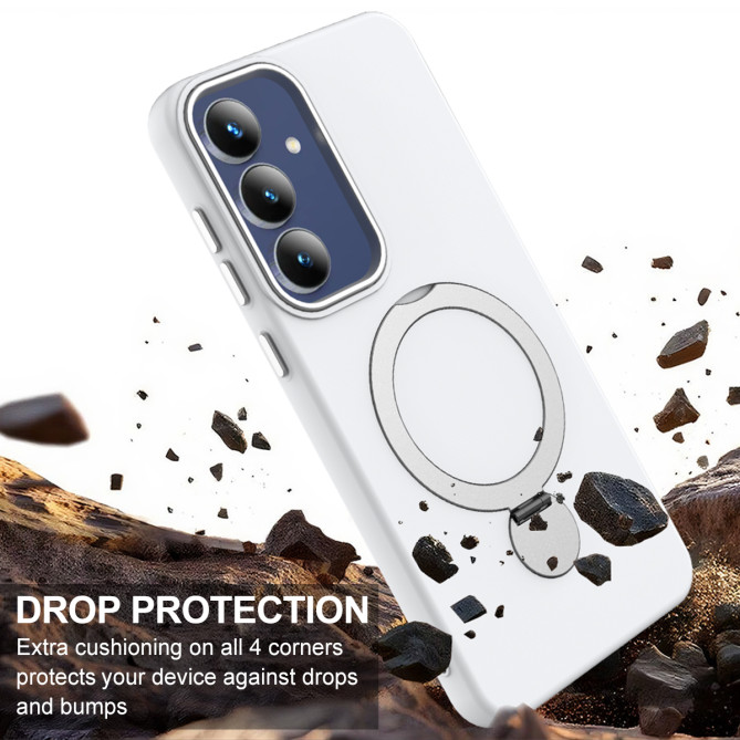 Coque Samsung Galaxy A37 TPU + PC Anneau Support ALBA