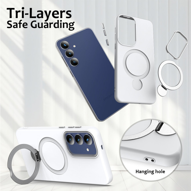 Coque Samsung Galaxy A37 TPU + PC Anneau Support ALBA