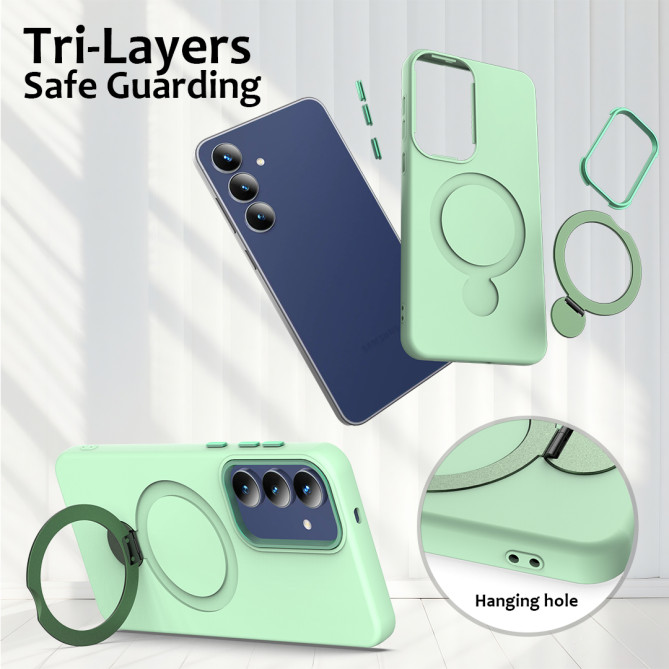 Coque Samsung Galaxy A37 TPU + PC Anneau Support ALBA