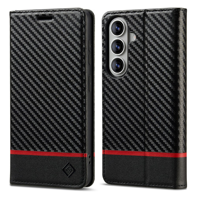 Housse Samsung Galaxy A37 LC.IMEEKE Rayures Portefeuille