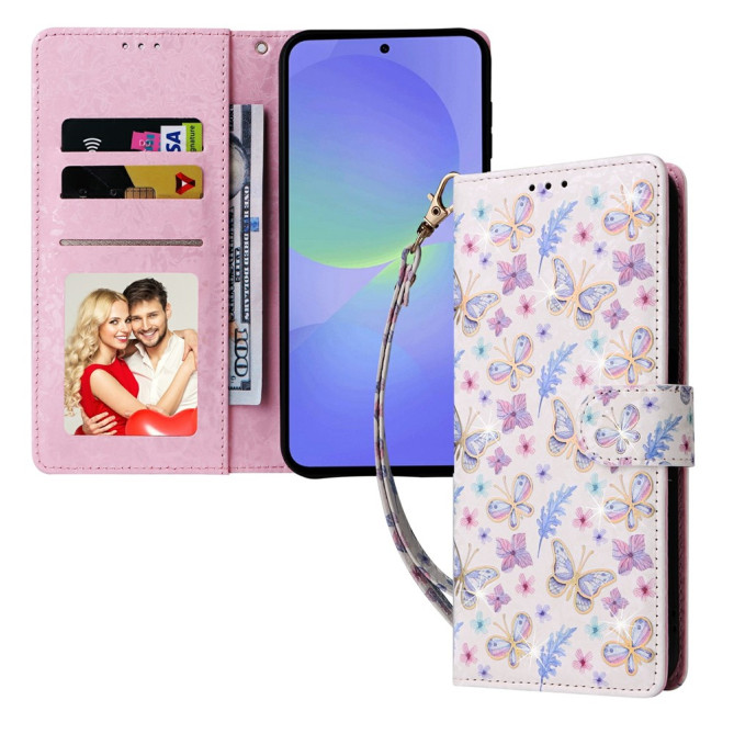 Housse Samsung Galaxy A37 Papillon Floral