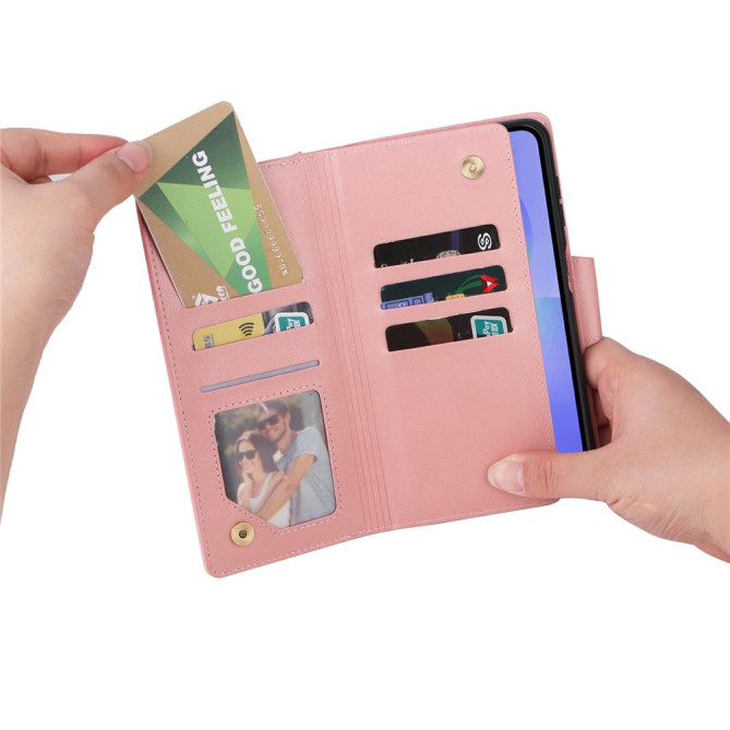 Housse Samsung Galaxy A37 Portefeuille Fermeture Éclair avec Dragonne