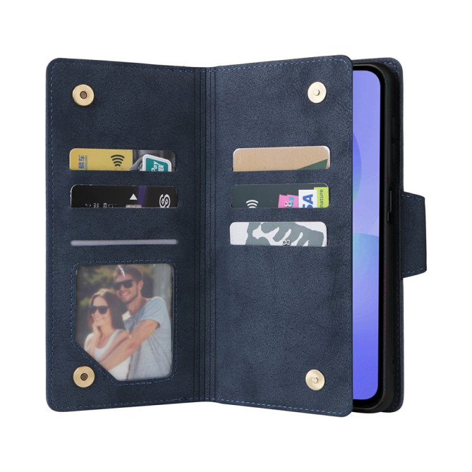 Housse Samsung Galaxy A37 Portefeuille Fermeture Éclair avec Dragonne