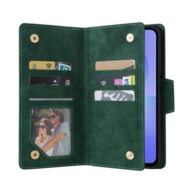 Housse Samsung Galaxy A37 Portefeuille Fermeture Éclair avec Dragonne