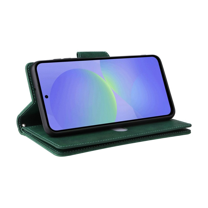 Housse Samsung Galaxy A37 Portefeuille Fermeture Éclair avec Dragonne