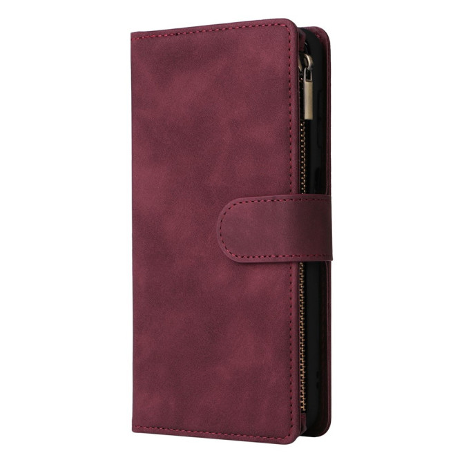 Housse Samsung Galaxy A37 Portefeuille Fermeture Éclair avec Dragonne ALBA