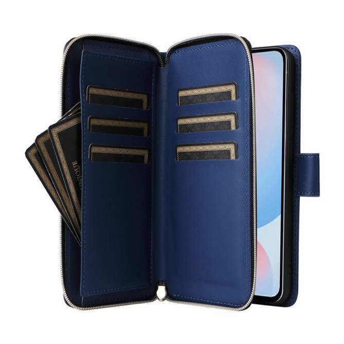 Housse Samsung Galaxy A37 Portefeuille Fermeture Éclair 9 Cartes BRIA