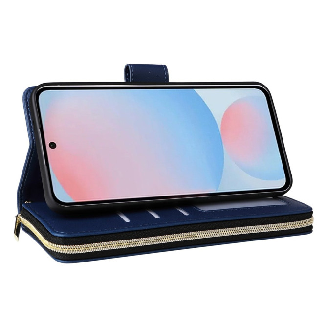 Housse Samsung Galaxy A37 Portefeuille Fermeture Éclair 9 Cartes BRIA