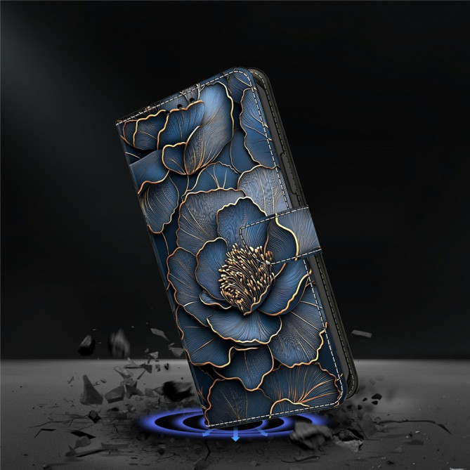 Housse Samsung Galaxy A37 Pivoine Portefeuille Support ALBA