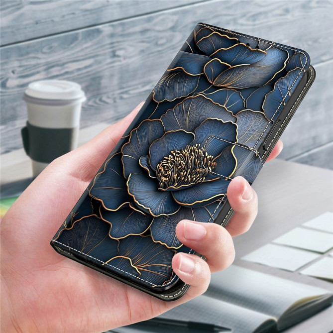 Housse Samsung Galaxy A37 Pivoine Portefeuille Support ALBA