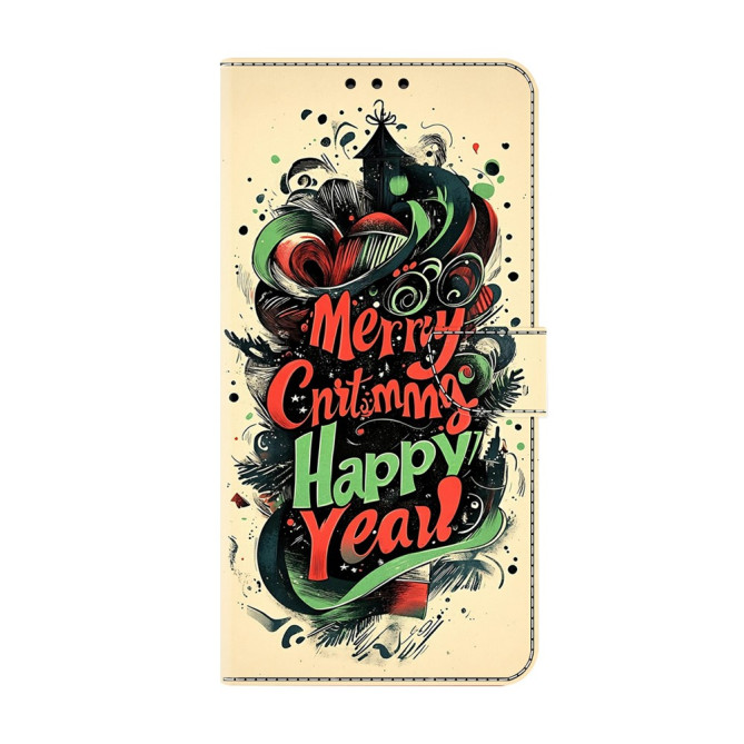 Housse Samsung Galaxy A37 Christmas Graffiti Portefeuille Support