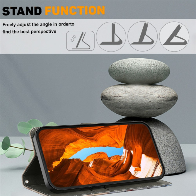 Housse Samsung Galaxy A37 Golden Lotus Portefeuille Support