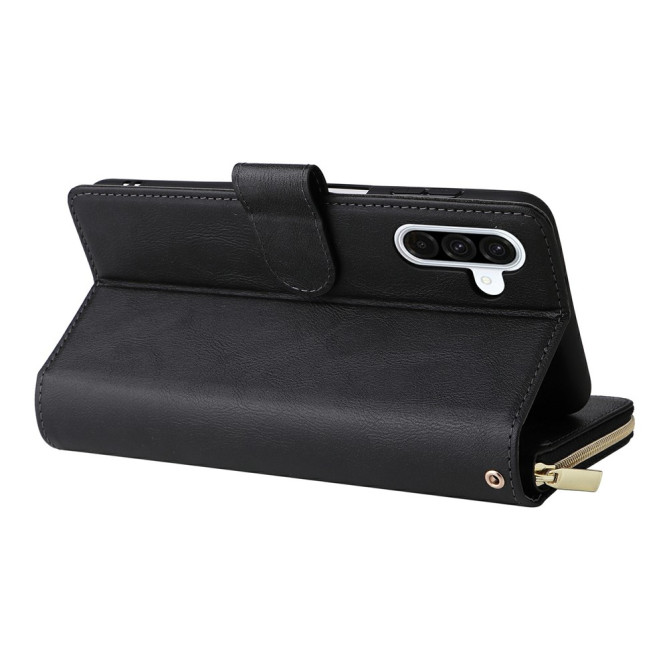 Housse Samsung Galaxy A37 Portefeuille Fermeture Éclair 9 Cartes CARA