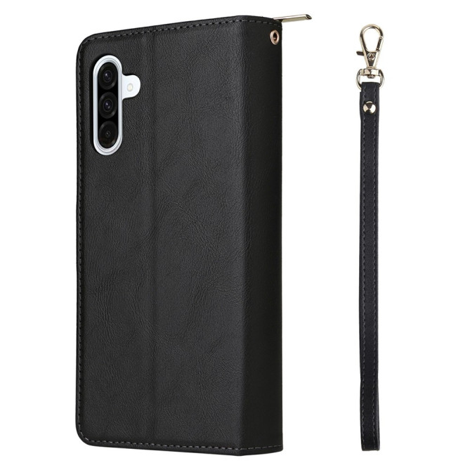 Housse Samsung Galaxy A37 Portefeuille Fermeture Éclair 9 Cartes CARA