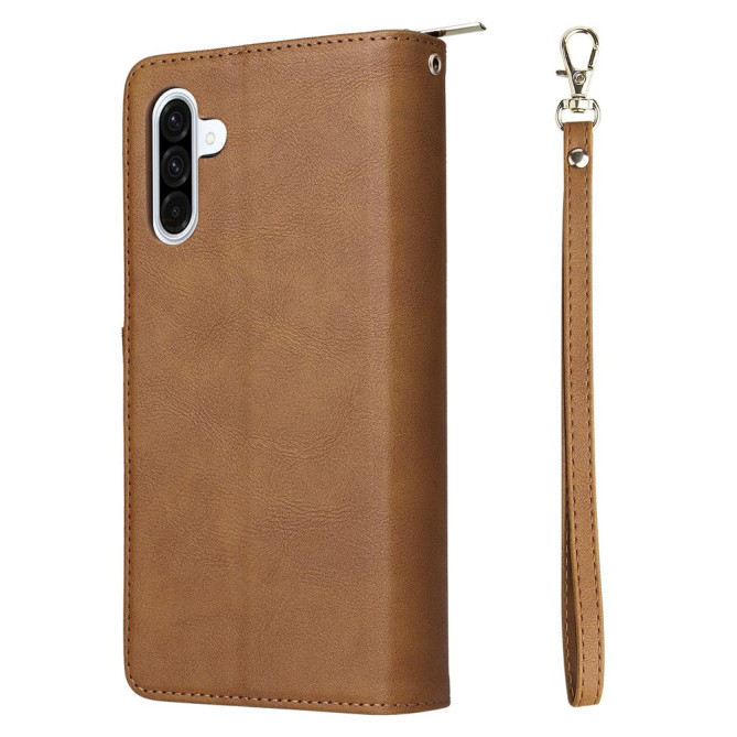 Housse Samsung Galaxy A37 Portefeuille Fermeture Éclair 9 Cartes CARA