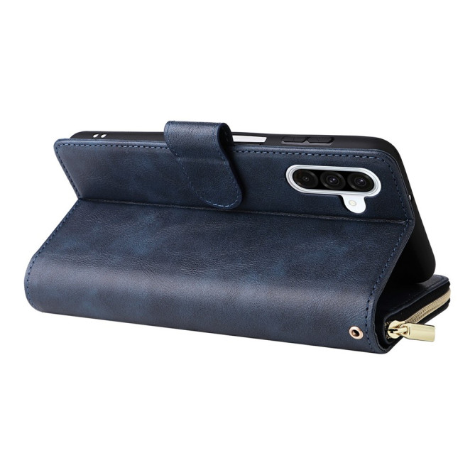 Housse Samsung Galaxy A37 Portefeuille Fermeture Éclair 9 Cartes CARA