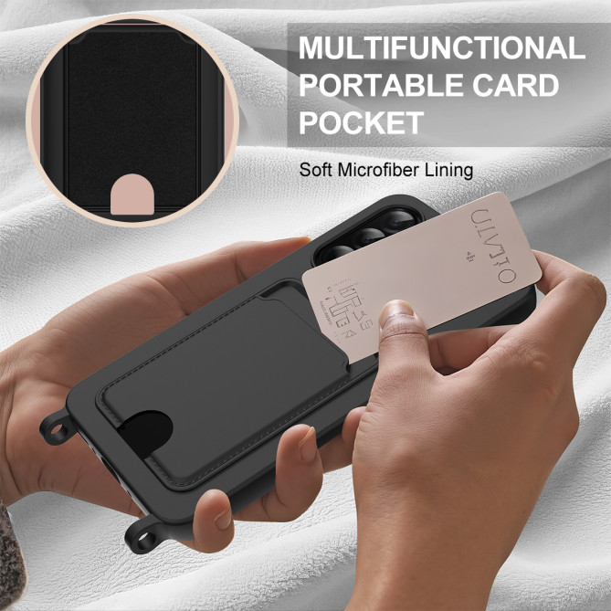 Coque Samsung Galaxy A37 Portefeuille Silicone Liquide