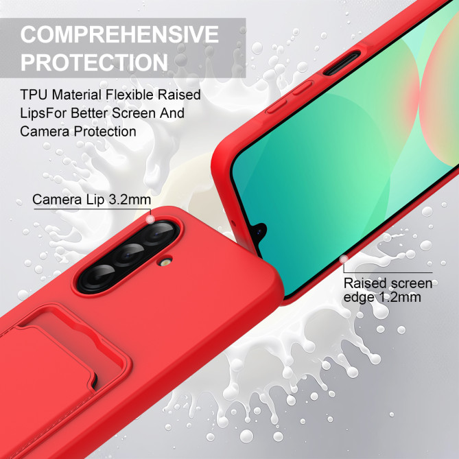 Coque Samsung Galaxy A37 Portefeuille Silicone Liquide