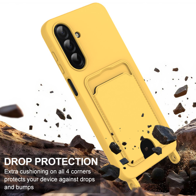 Coque Samsung Galaxy A37 Portefeuille Silicone Liquide