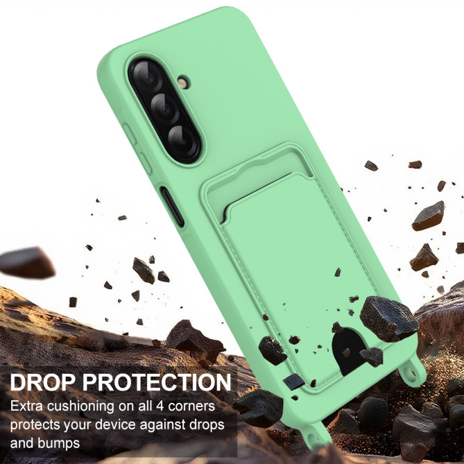 Coque Samsung Galaxy A37 Portefeuille Silicone Liquide