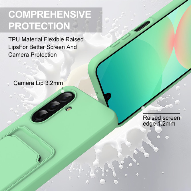 Coque Samsung Galaxy A37 Portefeuille Silicone Liquide