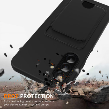 Coque Samsung Galaxy A37 Portefeuille Silicone Liquide ALBA