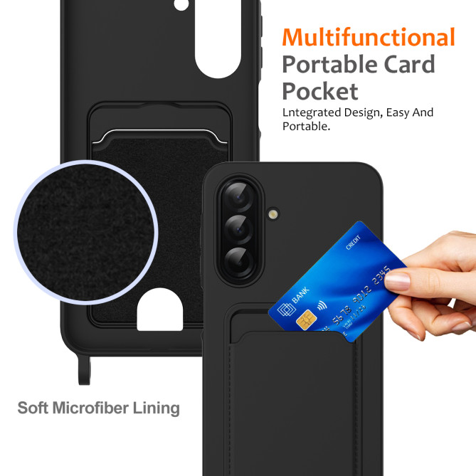 Coque Samsung Galaxy A37 Portefeuille Silicone Liquide ALBA