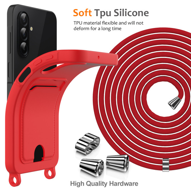 Coque Samsung Galaxy A37 Portefeuille Silicone Liquide ALBA