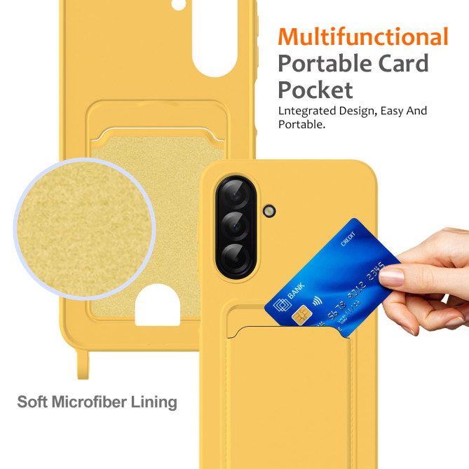 Coque Samsung Galaxy A37 Portefeuille Silicone Liquide ALBA