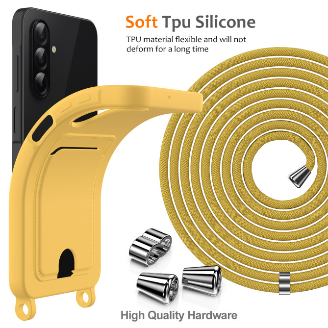 Coque Samsung Galaxy A37 Portefeuille Silicone Liquide ALBA