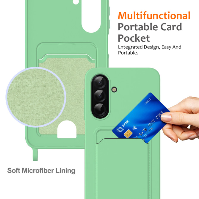 Coque Samsung Galaxy A37 Portefeuille Silicone Liquide ALBA