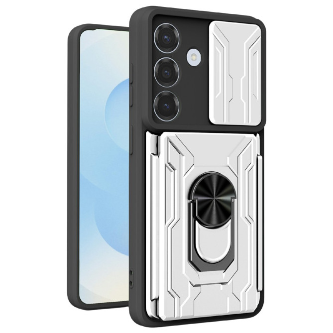 Coque Samsung Galaxy A37 TPU + PC Cache Caméra avec Support BRIA