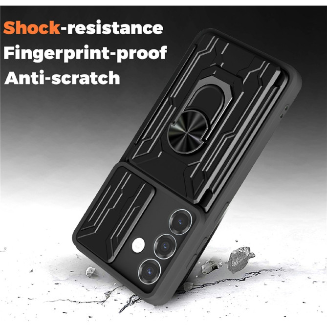 Coque Samsung Galaxy A37 TPU + PC Cache Caméra avec Support BRIA