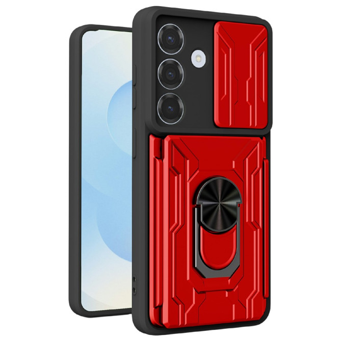 Coque Samsung Galaxy A37 TPU + PC Cache Caméra avec Support BRIA