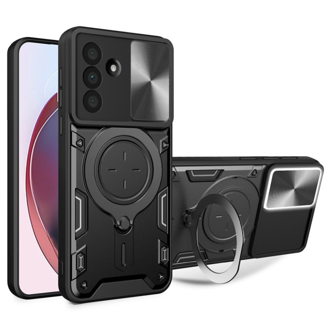 Coque Samsung Galaxy A37 TPU + PC Cache Caméra avec Support CARA