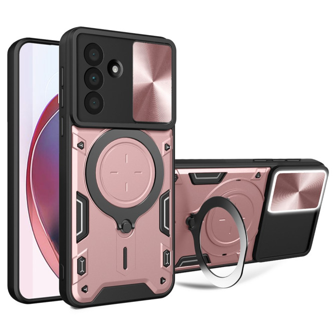 Coque Samsung Galaxy A37 TPU + PC Cache Caméra avec Support CARA