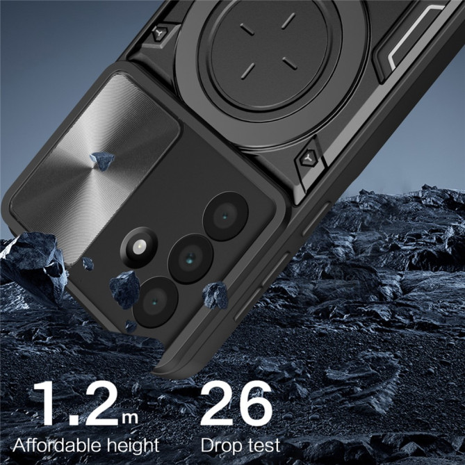 Coque Samsung Galaxy A37 TPU + PC Cache Caméra avec Support CARA