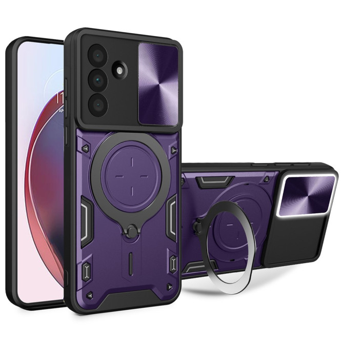 Coque Samsung Galaxy A37 TPU + PC Cache Caméra avec Support CARA