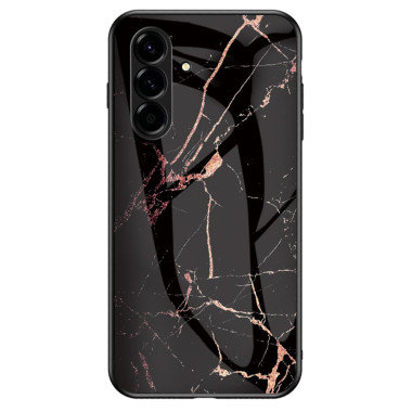Coque Samsung Galaxy A37 Marbre Noir/Or Verre Trempé
