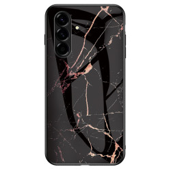 Coque Samsung Galaxy A37 Marbre Noir/Or Verre Trempé