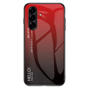 Coque Samsung Galaxy A37 Dégradé Rouge/Noir Verre Trempé