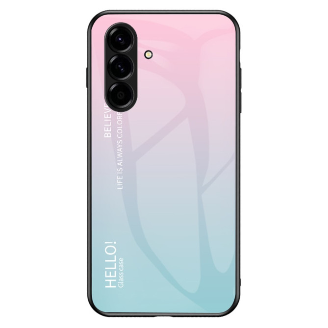 Coque Samsung Galaxy A37 Dégradé Rose/Bleu Verre Trempé