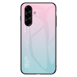 Coque Samsung Galaxy A37 Dégradé Rose/Bleu Verre Trempé