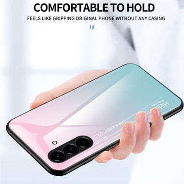 Coque Samsung Galaxy A37 Dégradé Rose/Bleu Verre Trempé