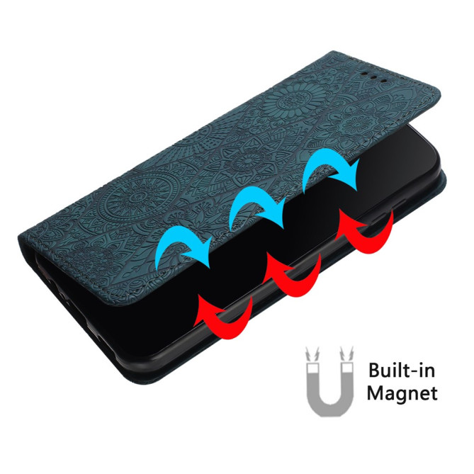 Housse Samsung Galaxy A37 Fleurs Portefeuille Support ALBA