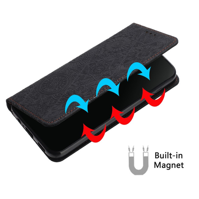 Housse Samsung Galaxy A37 Fleurs Portefeuille Support ALBA