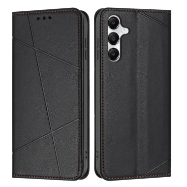 Housse Samsung Galaxy A37 Lignes Gravées Portefeuille Support Dragonne