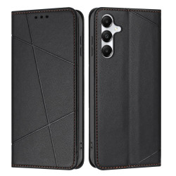 Housse Samsung Galaxy A37 Lignes Gravées Portefeuille Support Dragonne