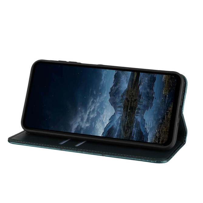 Housse Samsung Galaxy A37 Lignes Gravées Portefeuille Support Dragonne