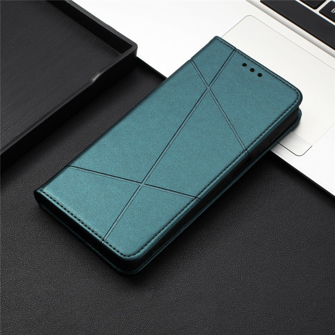 Housse Samsung Galaxy A37 Lignes Gravées Portefeuille Support Dragonne